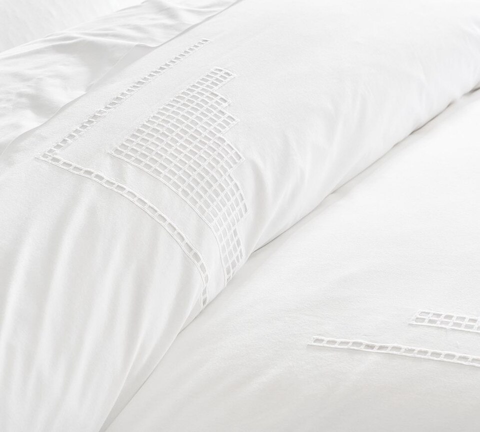 Eyelet Percale Quilt Cover Pottery Barn Australia